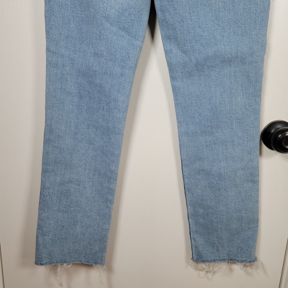 Madewell The Perfect Vintage Jeans High Rise Raw Hem Size 24 NWOT - Picture 10 of 13